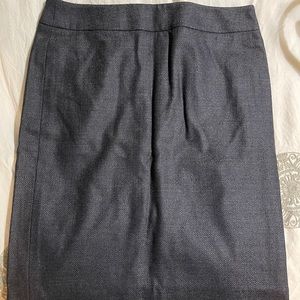 Armani Collezioni blue tweed wool skirt